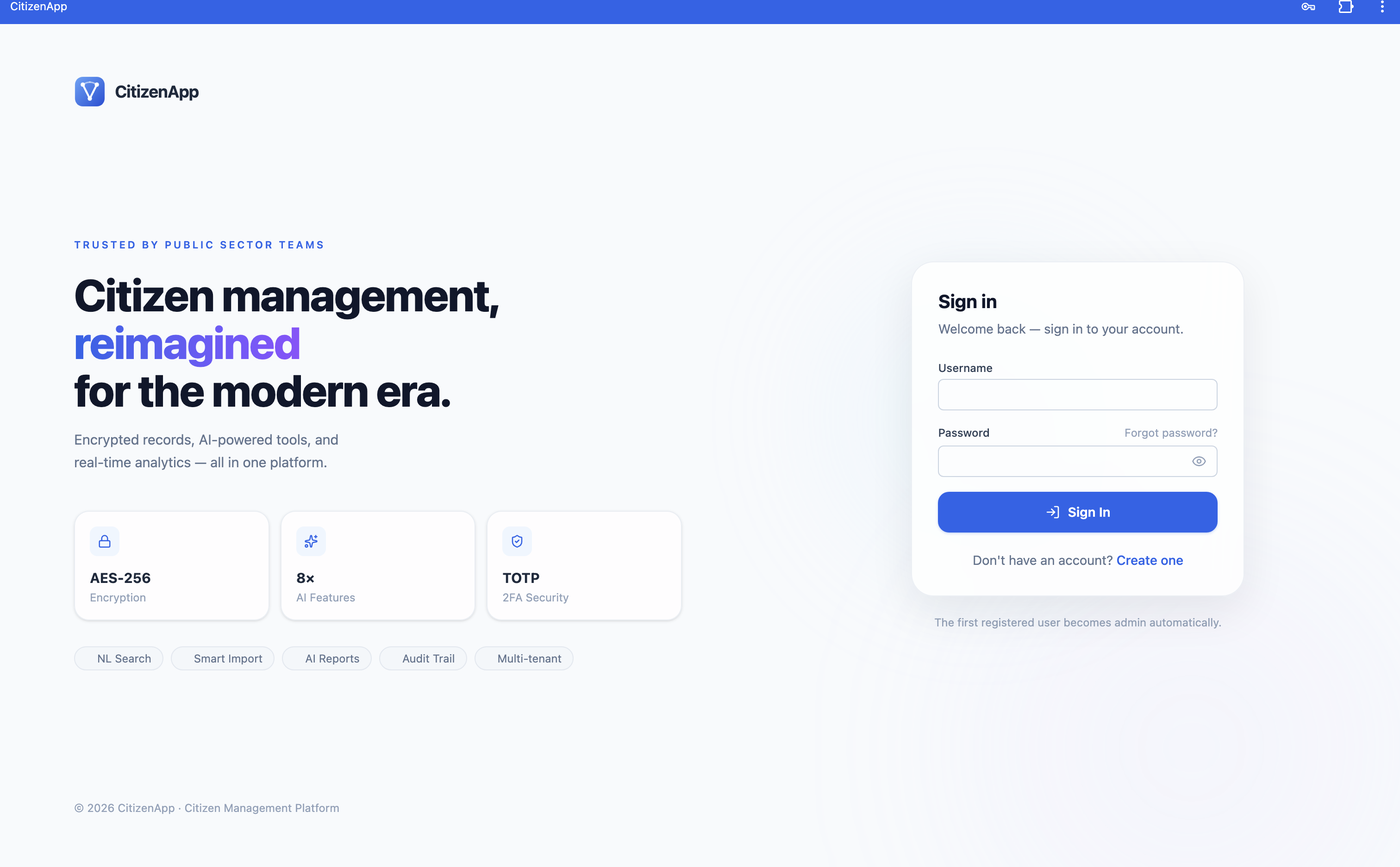 CitizenApp login